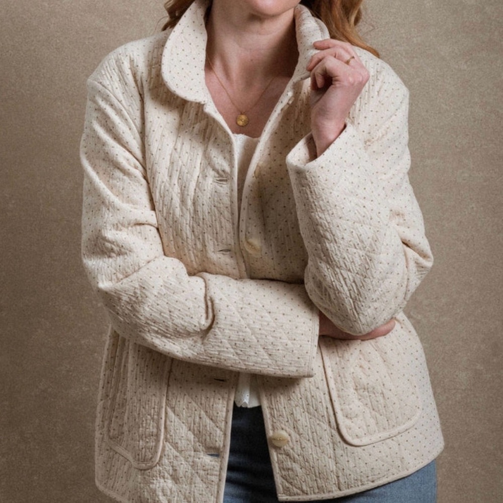 Neuflora ~ Cream Quilted Women's Jacket